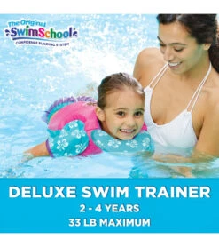 Kids' Deluxe Swim Trainer Vest With Collar -Speedo Store 5665917108392 pinkblue 8a