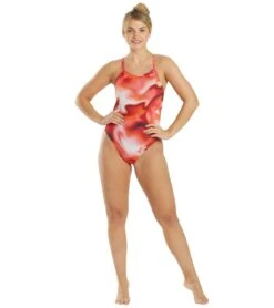 Nike Women's Amp Axis Modern Cut-Out One Piece Swimsuit -Speedo Store 5665973207208 universityred 4a