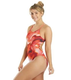 Nike Women's Amp Axis Modern Cut-Out One Piece Swimsuit -Speedo Store 5665973207208 universityred 5a