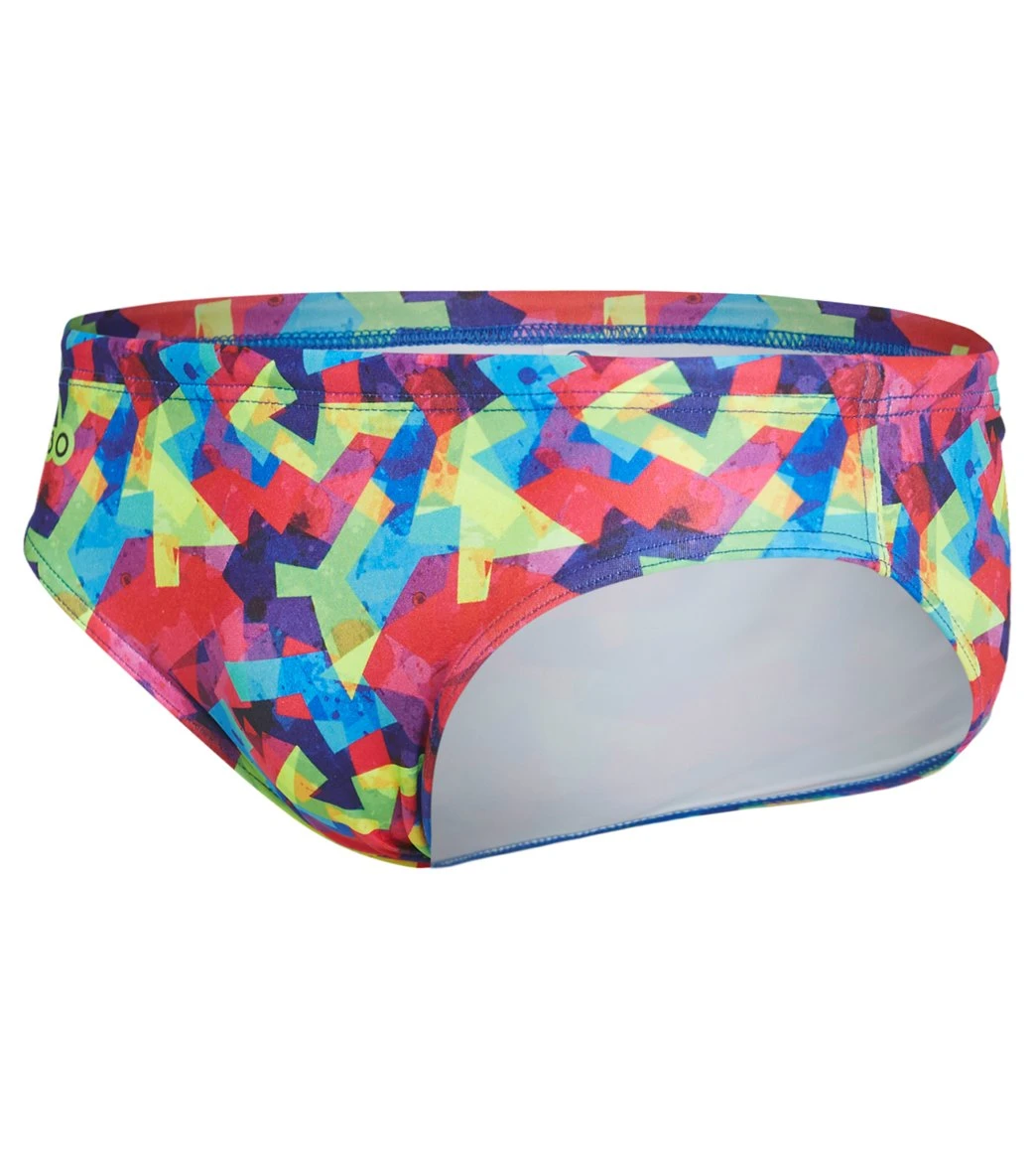 TURBO Men's Bright Splash Of Color Water Polo Brief 1 TURBO Men's Bright Splash Of Color Water Polo Brief