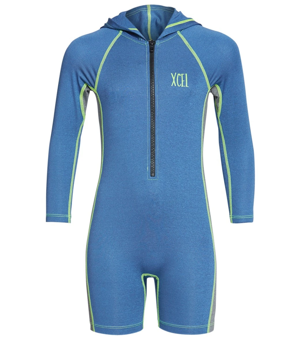 Xcel Premium Stretch Long Sleeve Front Zip Hooded UPF 50 Sunsuit (Toddler, Little Kid) 1 Xcel Premium Stretch Long Sleeve Front Zip Hooded UPF 50 Sunsuit (Toddler, Little Kid)