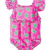 Girls' Palm Tree Floatation Swimsuit