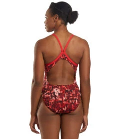 Nike Women's HydraStrong Fire Racerback One Piece Swimsuit -Speedo Store 5677669187752 universityred 3a