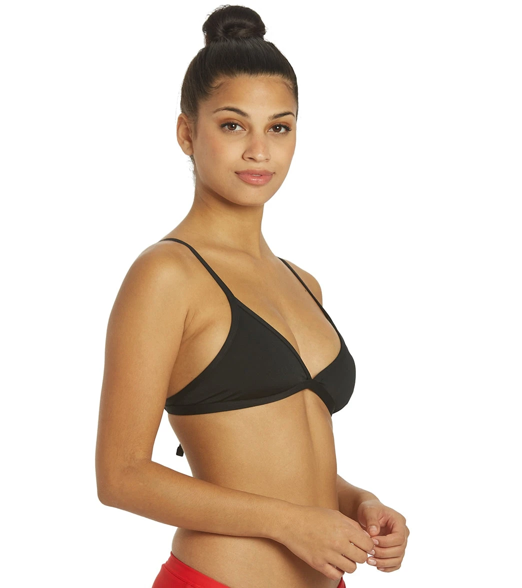 Nike Women's HydraStrong Solid Tie Back Bikini Top 2 Nike Women's HydraStrong Solid Tie Back Bikini Top - Image 2