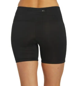 Nike Women's 6" Chlorine Resistant Essential Kick Swim Short -Speedo Store 6100144554152 black 3a