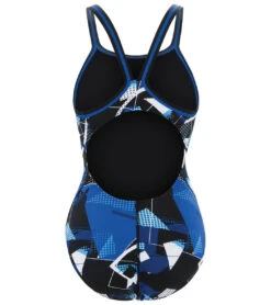 Women's Reliance Renegade DBX Back One Piece Swimsuit -Speedo Store 6254372749480 blue 4a
