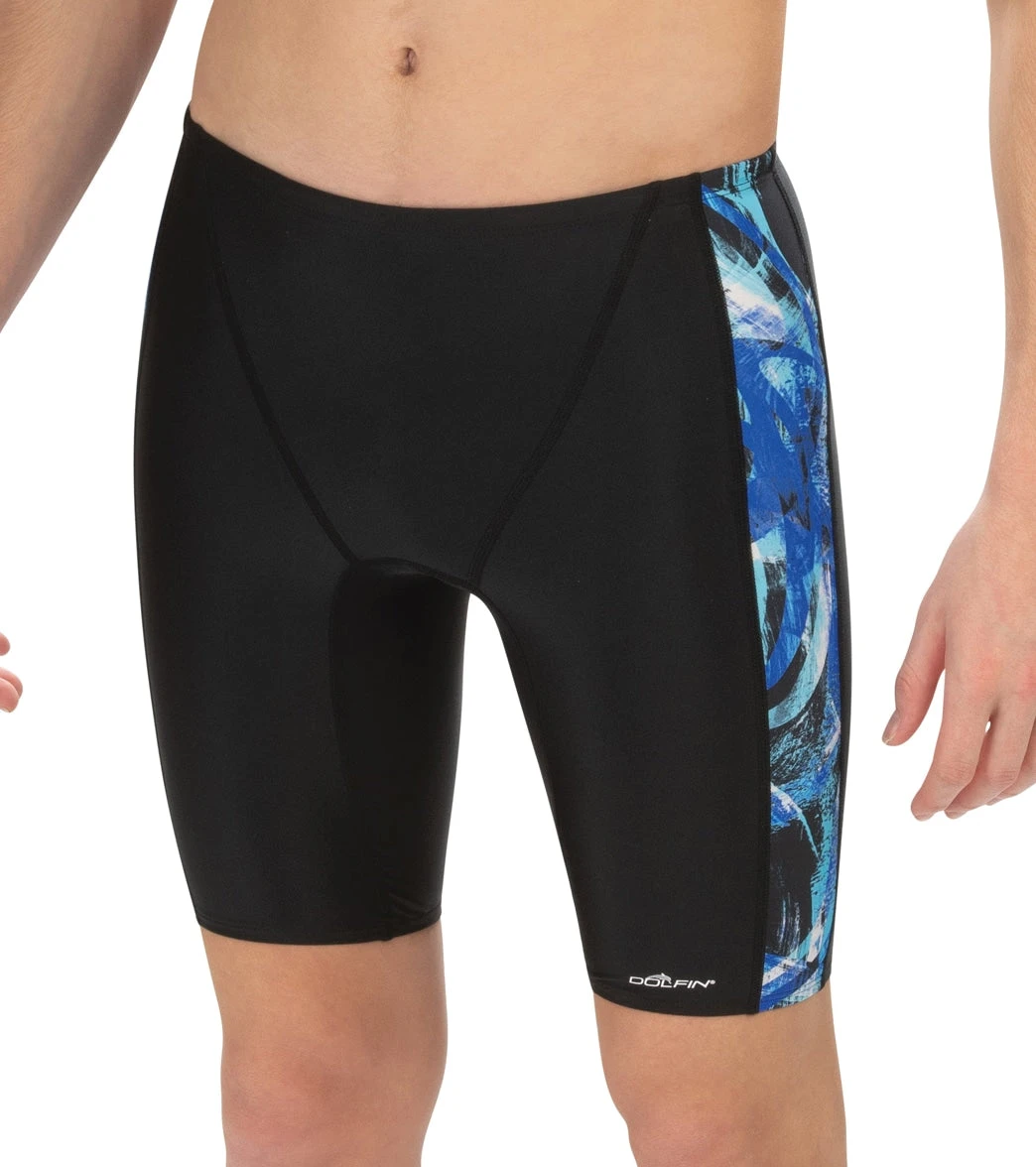 Men's XtraSleek Eco Supernova Spliced Jammer Swimsuit 1 Men's XtraSleek Eco Supernova Spliced Jammer Swimsuit