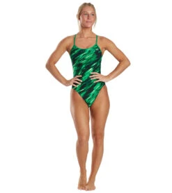 TYR Women's Vitric Trinityfit One Piece Swimsuit 8 TYR Women's Vitric Trinityfit One Piece Swimsuit -Speedo Store 6663779877032 green 4a