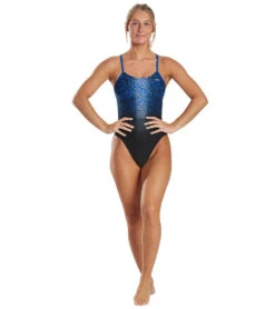 TYR Women's Odyssey Cutoutfit One Piece Swimsuit 8 TYR Women's Odyssey Cutoutfit One Piece Swimsuit -Speedo Store 6663787905192 blue 4a