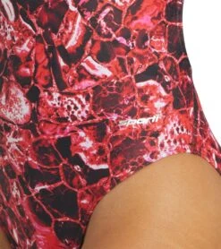 Cogent Thin Strap One Piece Swimsuit -Speedo Store 6942386847912 red 5a