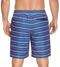 Reebok Men's Stripe Flow 9" Swim Trunks -Speedo Store 7167533973672 navyblue 3a