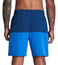 Under Armour Men's 18" Harbor Heritage Colorblock Swim Trunks -Speedo Store 7183566209192 deepsea 3a