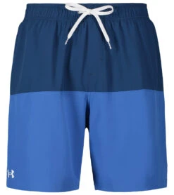 Under Armour Men's 18" Harbor Heritage Colorblock Swim Trunks -Speedo Store 7183566209192 deepsea 4a
