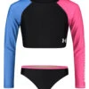 Under Armour Girls' Long Sleeve UPF 30+ Crop Rashguard Set (Little Kid, Big Kid)