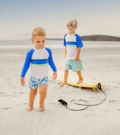 Boys' Minty Shark LS Baby Set (Baby, Toddler, Little Kid) -Speedo Store 7217018405032 mint 3a