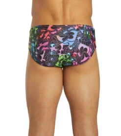Sporti X Tyler Wallach Limited Edition Rainbow Rave Brief Swimsuit -Speedo Store 7242997039272 multi 10a