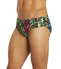Sporti X Tyler Wallach Limited Edition Rainbow Rave Brief Swimsuit -Speedo Store 7242997039272 multi 11a