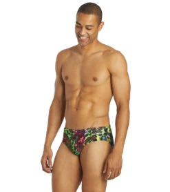 Sporti X Tyler Wallach Limited Edition Rainbow Rave Brief Swimsuit -Speedo Store 7242997039272 multi 7a