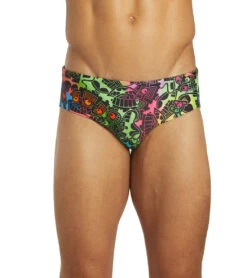 Sporti X Tyler Wallach Limited Edition Rainbow Rave Brief Swimsuit -Speedo Store 7242997039272 multi 8a