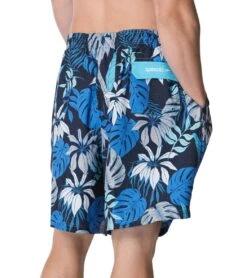 Speedo Men's 22" Big & Tall Hothouse Floral Redondo Edge Swim Trunks 5 Speedo Men's 22" Big & Tall Hothouse Floral Redondo Edge Swim Trunks -Speedo Store 7379099189416 peacoat 3a