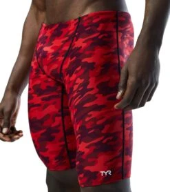 TYR Men's Camo Jammer Swimsuit -Speedo Store 7415994024104 redcamo 8a