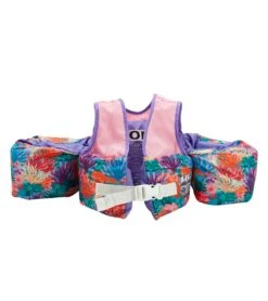 Body Glove Kid's Mermaid Linden Paddle Pals USCG Swim Vest -Speedo Store 7441328177320 coral 2a