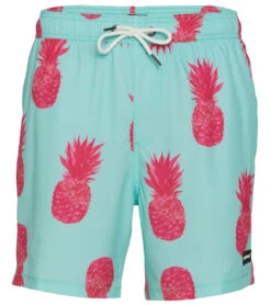 Men's 17" Pina Colada Printed Swim Trunks