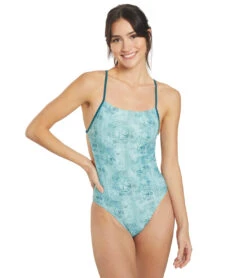 Sporti X Emma Weyant Sand Dollar Lace Taylor One Piece Swimsuit -Speedo Store 7474625740968 sanddollarlace 6a