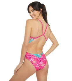 Sporti X Emma Weyant Patchwork Micro Back One Piece Swimsuit -Speedo Store 7474625839272 patchwork 8a