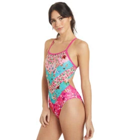 Sporti X Emma Weyant Patchwork Micro Back One Piece Swimsuit -Speedo Store 7474625839272 patchwork 9a
