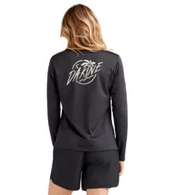 Dakine Women's Mission Crew Long Sleeve UPF 50 Surf Shirt 8 Dakine Women's Mission Crew Long Sleeve UPF 50 Surf Shirt -Speedo Store 7476060717224 black 3a