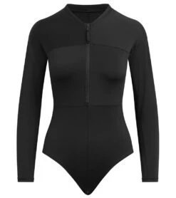 Dakine Women's HD Long Sleeve UPF 50 One Piece Swimsuit -Speedo Store 7476061503656 black 7a