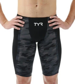 TYR Men's Shockwave High Waist Camo Jammer Tech Suit Swimsuit