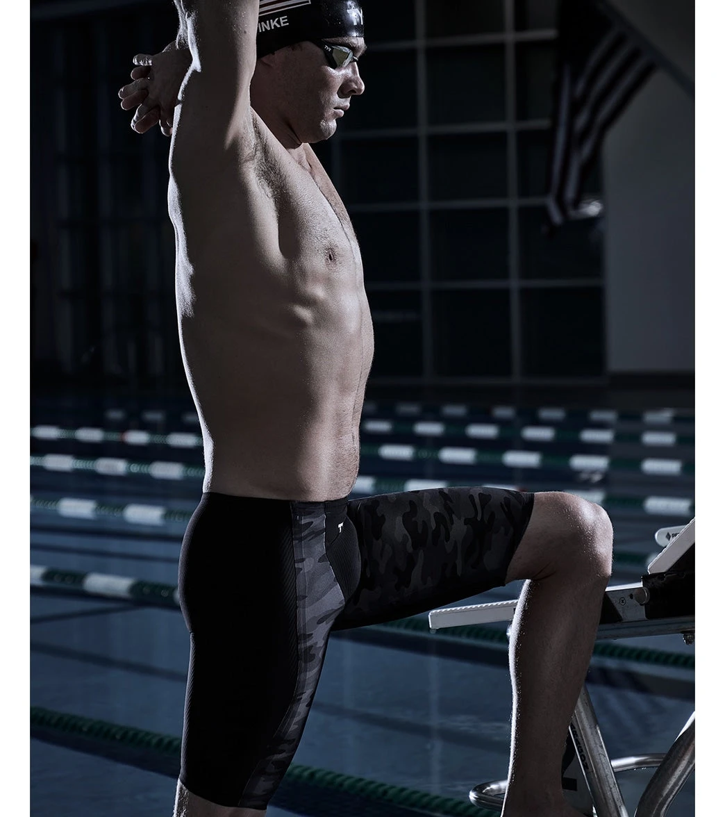 TYR Men's Shockwave High Waist Camo Jammer Tech Suit Swimsuit 9 TYR Men's Shockwave High Waist Camo Jammer Tech Suit Swimsuit - Image 9