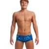 Funky Trunks Men's Deep Blue Classic Trunk Square Leg Swimsuit