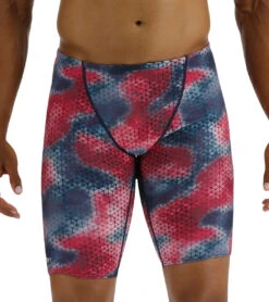 TYR Men's Starhex Jammer Swimsuit -Speedo Store 7539490259112 redmulti 3a