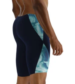 TYR Men's Mezio Blade Jammer Swimsuit -Speedo Store 7539493994664 tealmulti 6a