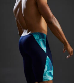 TYR Men's Mezio Blade Jammer Swimsuit -Speedo Store 7539493994664 tealmulti 8a