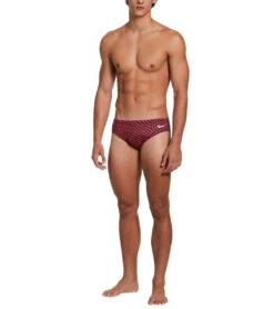 Nike Men's Drippy Check Brief Swimsuit 7 Nike Men's Drippy Check Brief Swimsuit -Speedo Store 7547167998120 universityred 3a
