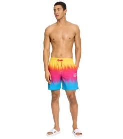 Puma Men's 7" Stretch 48/23 Swim Trunks -Speedo Store 7621702680744 glowingpink 3a