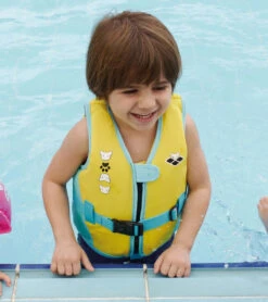 Arena Kids' Friends Swim Vest (Toddler, Little Kid) -Speedo Store 7626477863080 yellow 4a
