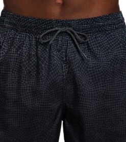 Nike Men's 20" Grid Swoosh Breaker Swim Trunks -Speedo Store 7756927631528 black 5a