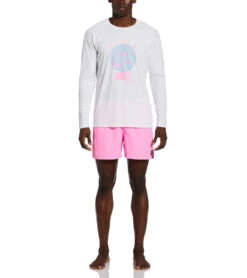 Nike Men's Hydro Long Sleeve Swim Shirt -Speedo Store 7761615847592 white 3a